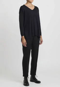 Antonelli Rhondiola Tapered Pants In Nero Black