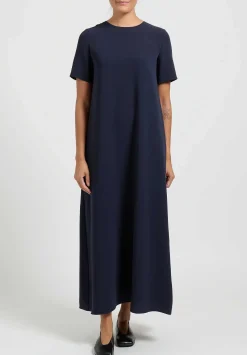 The Row Robi Dress In Blue Navy