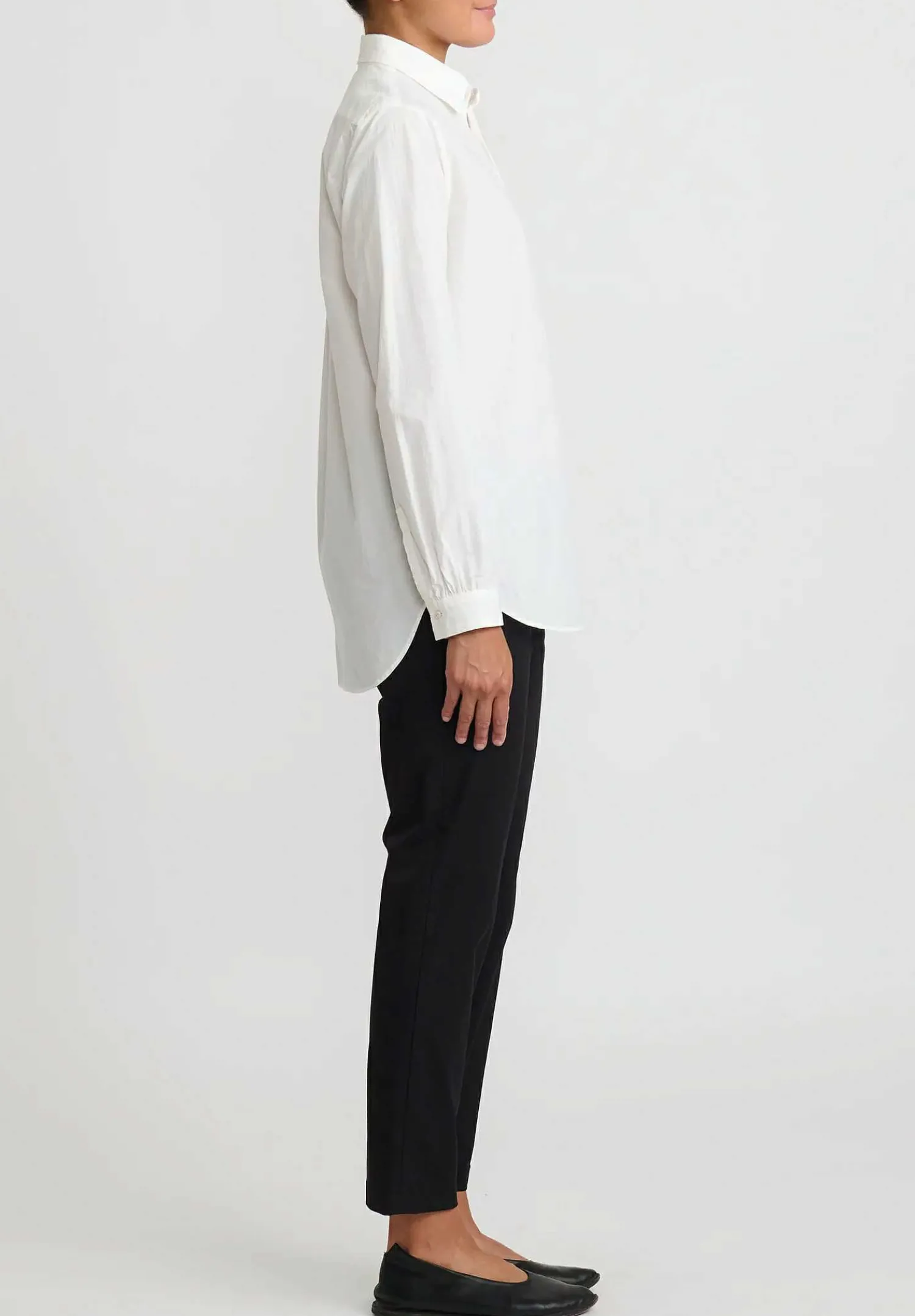Kaval Sea Island Typewriter Cotton Basic Plain Shirt In Off White
