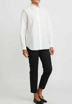 Kaval Sea Island Typewriter Cotton Basic Plain Shirt In Off White