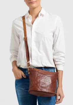 Campomaggi Secchiello Bucket Bag In Cognac Brown