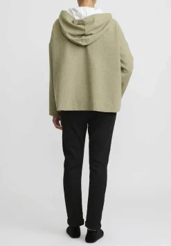 Album di Famiglia Serie Numerata Wool & Cashmere Hoodie In Olive Green