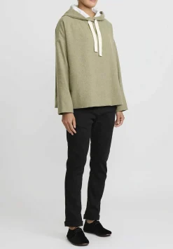 Album di Famiglia Serie Numerata Wool & Cashmere Hoodie In Olive Green