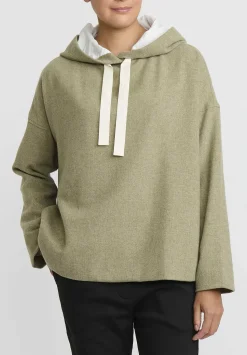 Album di Famiglia Serie Numerata Wool & Cashmere Hoodie In Olive Green