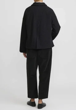 Album di Famiglia Serie Numerata Wool & Cashmere Loose Blazer In Slate Grey