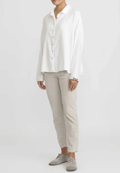 Album di Famiglia Short Collar Shirt In Milk White