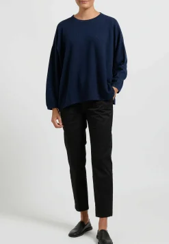 Hania New York Short Sasha Sweater In Cosmos Blue