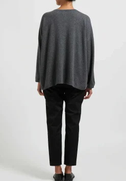 Hania New York Short Sasha Sweater In Derby Grey