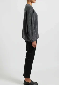 Hania New York Short Sasha Sweater In Derby Grey