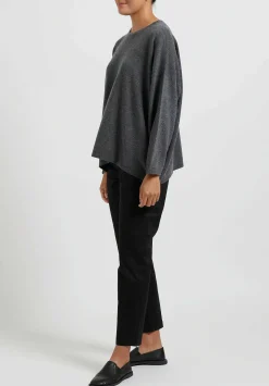 Hania New York Short Sasha Sweater In Derby Grey