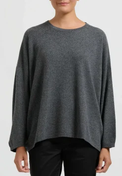 Hania New York Short Sasha Sweater In Derby Grey