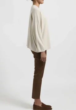 Hania New York Short Sasha Sweater In Earl Grey