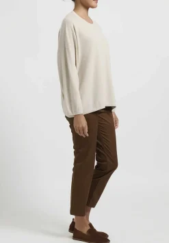 Hania New York Short Sasha Sweater In Earl Grey