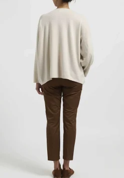 Hania New York Short Sasha Sweater In Earl Grey