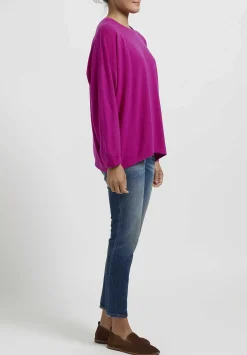 Hania New York Short Sasha Sweater In Mischief Pink
