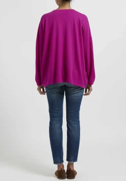 Hania New York Short Sasha Sweater In Mischief Pink