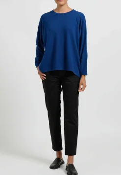 Hania New York Short Sasha Sweater In Noss Blue