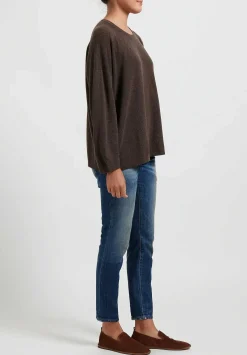 Hania New York Short Sasha Sweater In Porcupine Brown