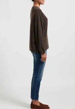 Hania New York Short Sasha Sweater In Porcupine Brown