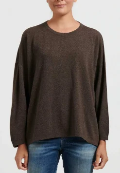 Hania New York Short Sasha Sweater In Porcupine Brown