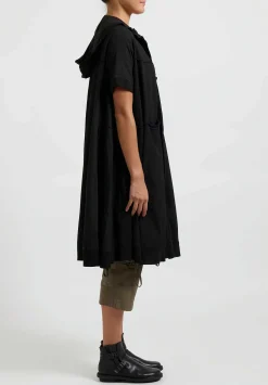 Rundholz Dip Short Sleeve Patch & Pocket Coat In Black