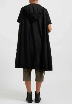 Rundholz Dip Short Sleeve Patch & Pocket Coat In Black