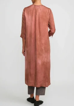 Uma Wang Side Tie ''Agina Settembre'' Dress In Dark Rose