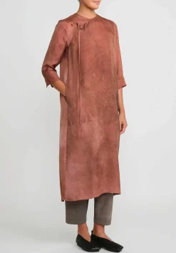 Uma Wang Side Tie ''Agina Settembre'' Dress In Dark Rose