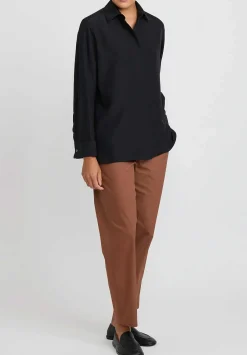 The Row Silk And Wool Sisella Shirt In Black