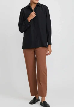 The Row Silk And Wool Sisella Shirt In Black