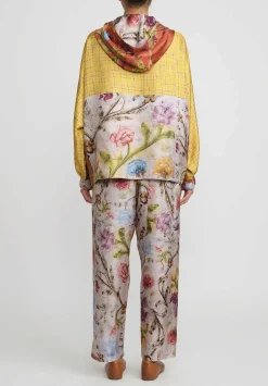 Bokja Silk Assemblage 22 Riverside Hoodie In Yellow, Orange & Green