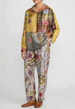 Bokja Silk Assemblage 22 Riverside Hoodie In Yellow, Orange & Green