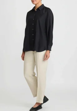 Antonelli Silk Cocco Shirt In Black