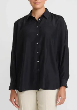 Antonelli Silk Cocco Shirt In Black