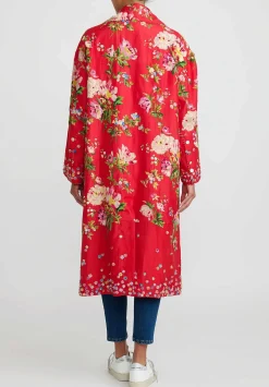 Péro Silk Hand-Embroidered And Beaded Poppy Coat From The Archives