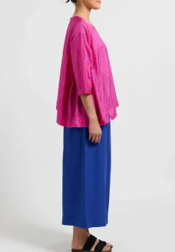 Injiri Silk Shekhawati Top In Pink