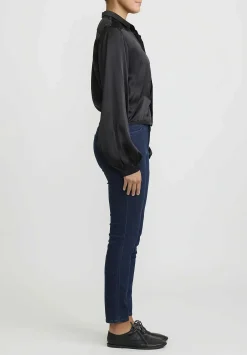 Umit Unal Silk Short Shirt In Black