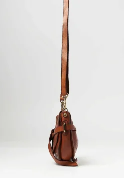 Campomaggi Simple Knot Crossbody Bag In Cognac Brown