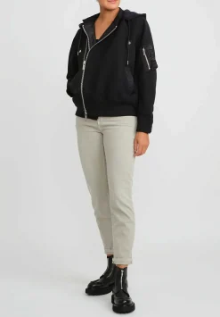 Sacai Sponge Sweater Hoodie In Black
