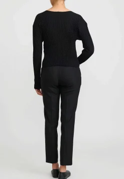Issey Miyake Spongy Cardigan In Black