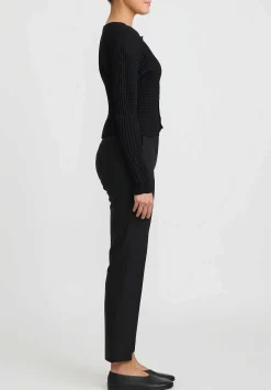 Issey Miyake Spongy Cardigan In Black
