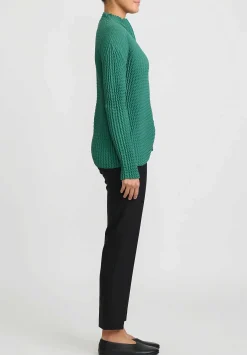 Issey Miyake Spongy Jacket In Teal Green