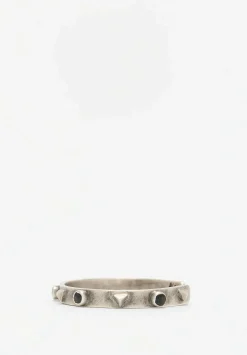 Miranda Hicks Sterling Silver & Black Spinel Mini Collar Cuff
