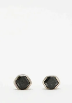 Miranda Hicks Sterling Silver Garnet Little Mineral Earrings