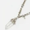 Miranda Hicks Sterling Silver Pendulum Chain With Quartz Crystal
