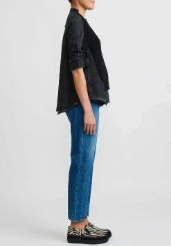 Sacai Straight Cotton Denim Jeans In Blue