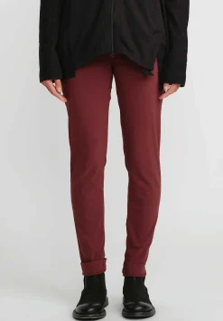 Rundholz Black Label Stretch Skinny Pants In Red Wood