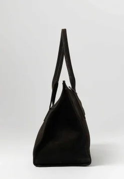 Corîu Suede Large Bitta Bag In Dark Brown