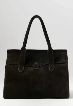 Corîu Suede Large Bitta Bag In Dark Brown