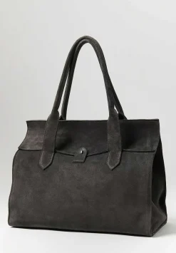 Corîu Suede Large Bitta Bag In Grey